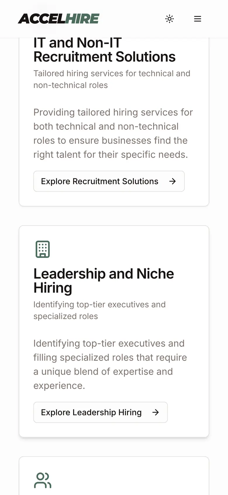 accelhire.vercel.app, mobile: services on a phone