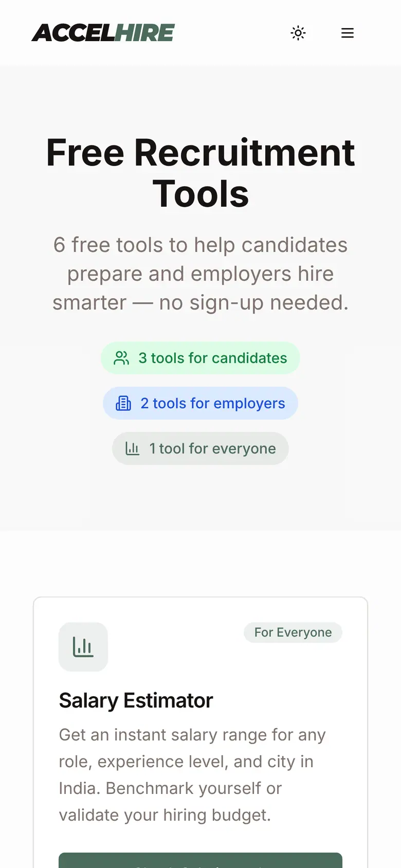 accelhire.vercel.app, mobile: free recruitment tools